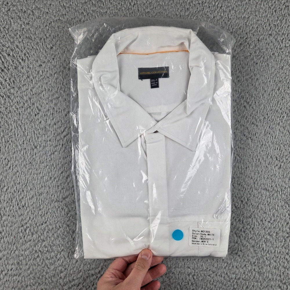 Mcdonald's Apparel Collection Shirt Mens 3XLT White Long Sleeve Uniform Work
